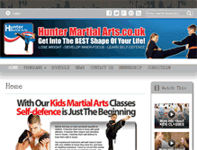 Tablet Screenshot of huntermartialarts.co.uk